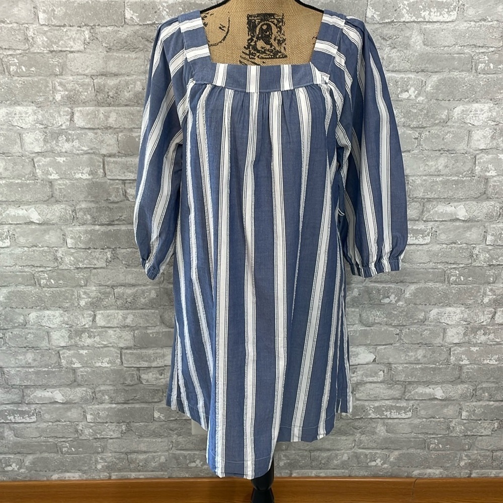 Gap Striped Square Neck Dress